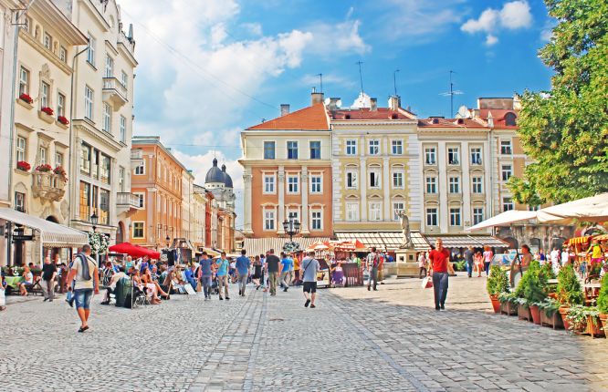 Market square, Lviv, Ukraine
