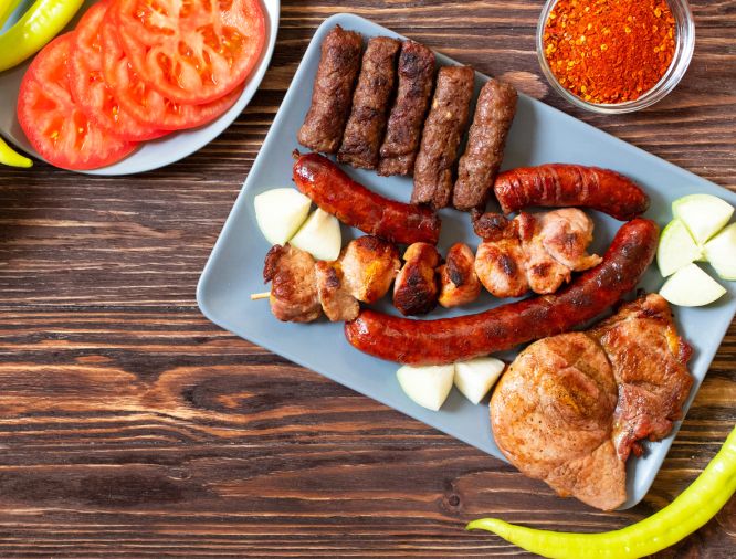 Traditional,Serbian,And,Balkan,Grilled,Meat,Called,Mesano,Meso.,Balkan